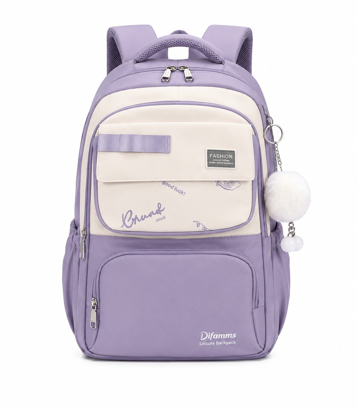 Leather Carry House Casual School & Travel Backpack - Image 2