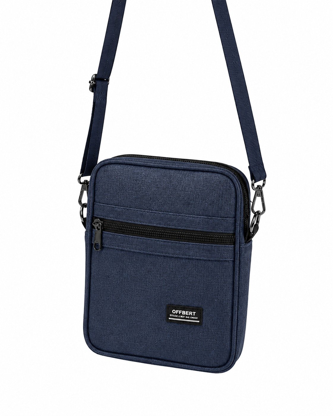 Leather Carry House Black Crossbody Messenger Bag for Everyday Carry